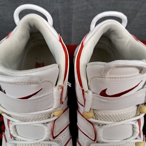 %Size 10.5 Men 2021 Nike Air More Uptempo \'96 White Varsity Red A 11